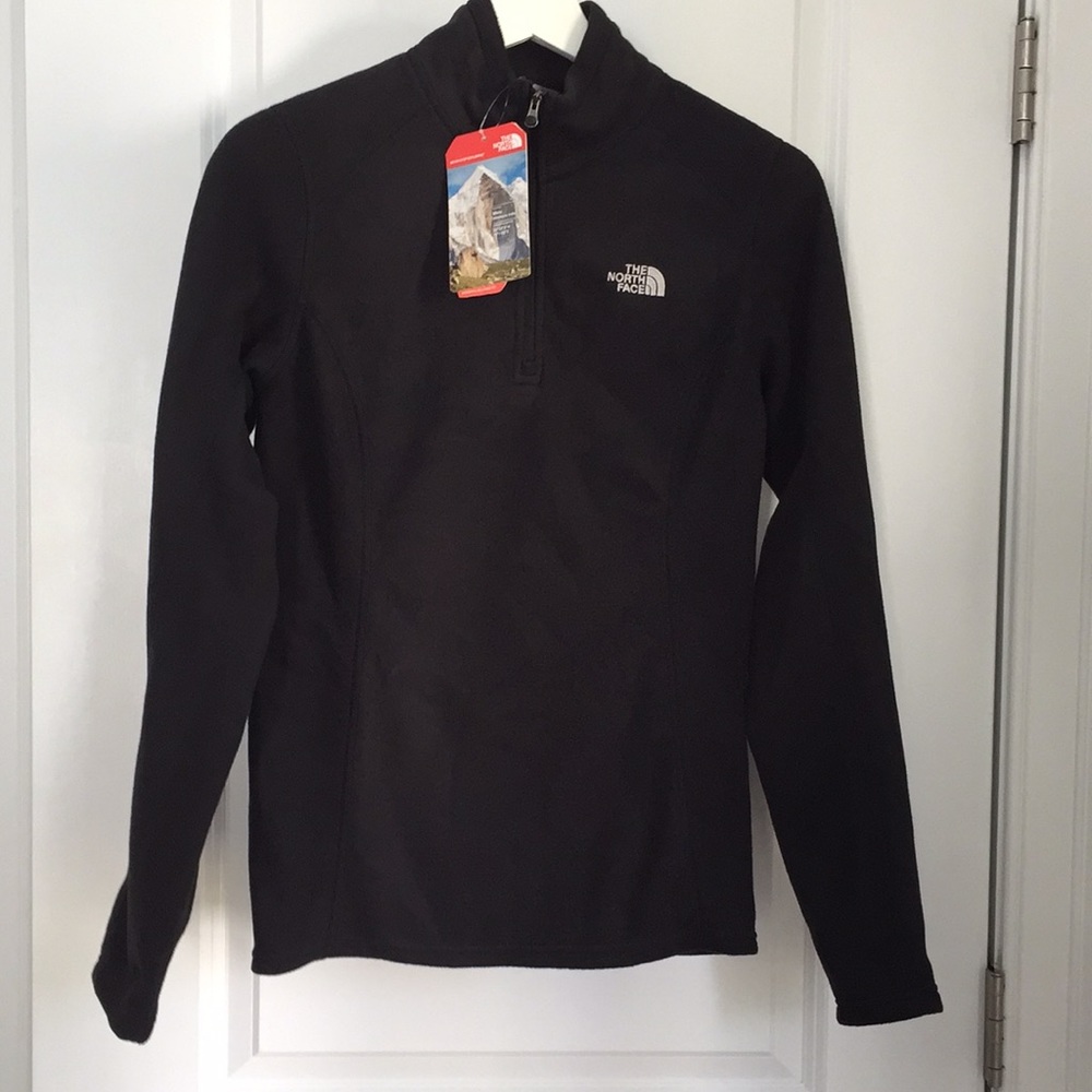 The North Face Glacier Black 1/4 zip fleece.